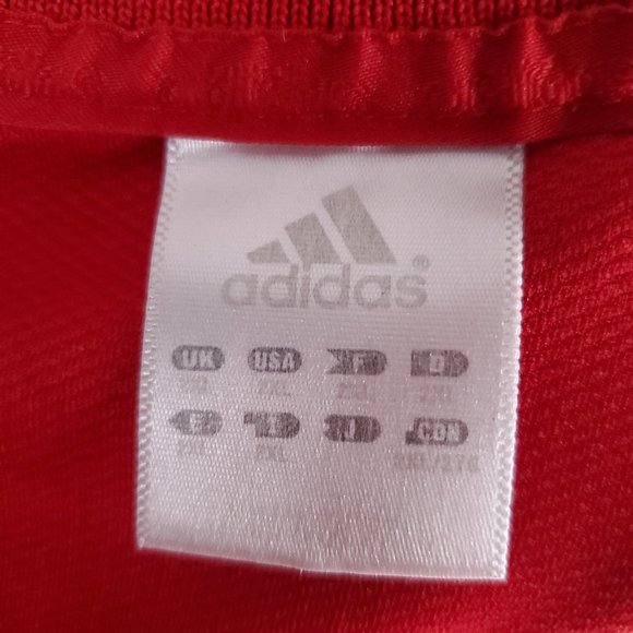 Adidas Men Polo with 3 Stripes Nebraska Cornhuskers Football Red Size 2XL - Picture 7 of 9